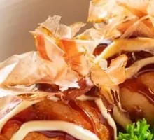 Okonomi-yaki with octopus