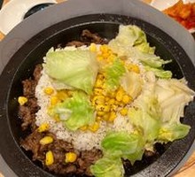 Grilled Beef Steak Rice Plate