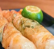 Perilla Chicken Skin Shrimp