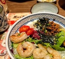 Lonely Chicken Shrimp Avocado Poke Bowl