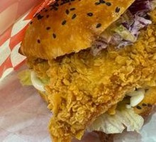 Spicy Chicken Leg Chinese Burger