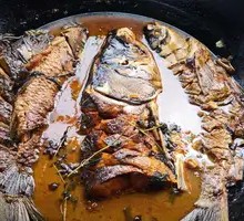 Stewed Fish in Iron Pot