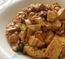 Scallion Braised Tofu with Oyster Sauce