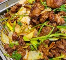 Grilled Lamb on Iron Plate