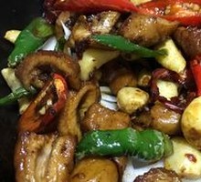 Spicy Pork Intestines Stir-fry
