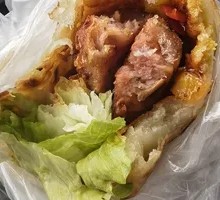 Stuffed Flatbread with Sausage