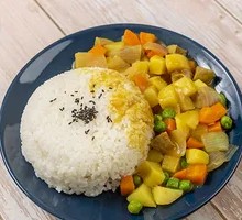 Potato and Pork Rice Bowl