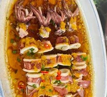 Hainan Chopped Chili Steamed Rocket Squid