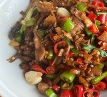 Smoked Bamboo Shoots with Preserved Pork