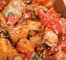 Fried Skewers with Flatbread