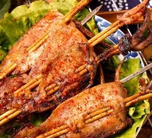 Grilled Squid on Iron Plate