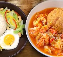 Yangzhou Lion's Head and Crawfish Rice