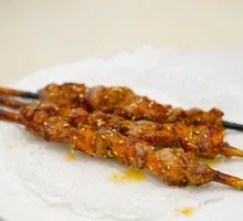 Lamb Skewers on Red Willow Branches