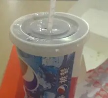 Delicious Fried Chicken Burger & Coke Combo