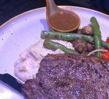 Grilled Australian Ribeye Steak with Egg