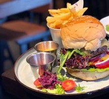 Cheese Volcano Melt Beef Burger