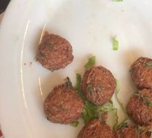 Hand-Beaten Lamb Meatballs