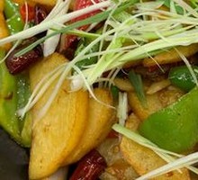 Spicy Potatoes in Dry Pot