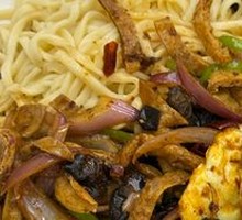 Spicy Fried Egg Noodles