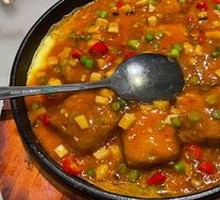 Sauced Tofu with Black Beans