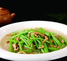 Garlic Shoots and Pork Rice Bowl