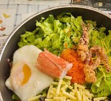 Cheese Caviar Rice Bowl