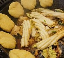 Stewed Double Fish in Iron Pot