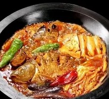 Stewed Mandarin Fish in Iron Pot