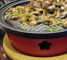 Grilled Beef on Iron Grill