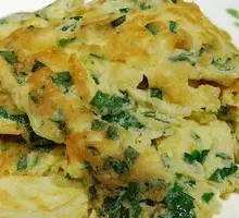 Stir-fried eggs with chives