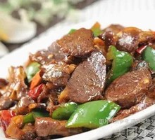 Bell Pepper Beef Heart Stir-fry