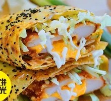 Cheesy Chicken Cutlet Pancake