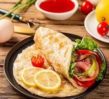 Double Egg Hand-Rolled Pancake