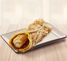 Seafood Sauce Scallion Egg Pancake