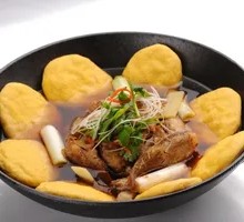 Fried Yellow Croaker with Corn Cake