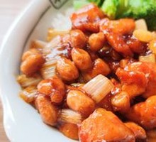 Kung Pao Chicken with Sauce Chicken Rice