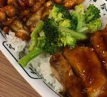Kung Pao Chicken with Sauce Chicken Rice