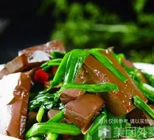 Stir-fried Duck Blood with Leeks