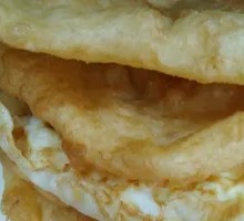 Fried dough with egg