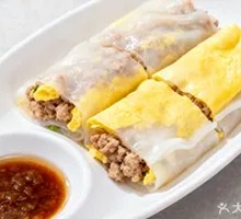 Meat Egg Rice Noodle Roll