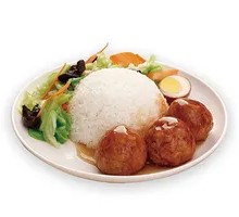 Braised Pork Meatballs Rice