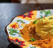 Shrimp Tomato Cream Roulade Omelet Rice