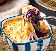 Cheese-baked Purple Sweet Potato