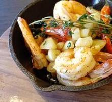 橄榄油香煎大虾