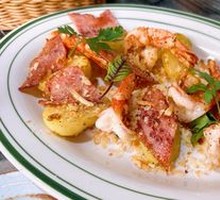 Tiger Shrimp with Potato