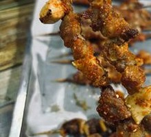 Charcoal-grilled Lamb Neck Tendons