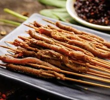 Charcoal-Grilled Duck Intestines