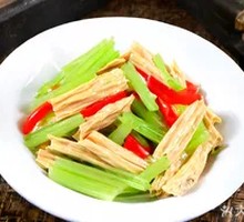 Celery with Tofu Skin Salad