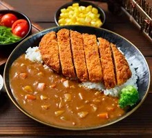 Fried Pork Cutlet Curry Rice