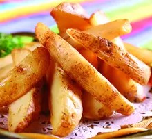 Fried Potato Wedges